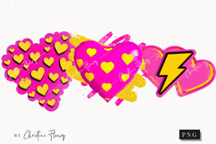 Preppy Retro Valentines Clipart | Valentine's Day PNG Product Image 1