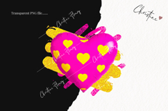 Preppy Retro Valentines Clipart | Valentine's Day PNG Product Image 2