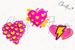 Preppy Retro Valentines Clipart | Valentine's Day PNG Product Image 3