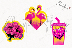 Preppy Retro Valentines Clipart | Valentine's Day PNG Product Image 3
