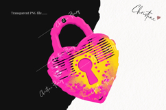 Preppy Retro Valentines Clipart | Valentine's Day PNG Product Image 2