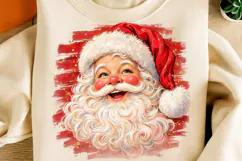 Vintage Santa Claus Christmas PNG | Cheerful Retro Santa Png Product Image 2