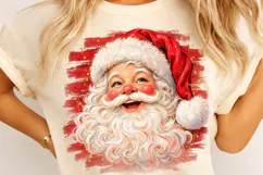 Vintage Santa Claus Christmas PNG | Cheerful Retro Santa Png Product Image 4
