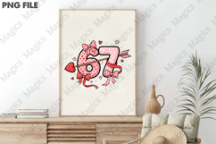 Preppy Six Seven Valentine PNG Product Image 3
