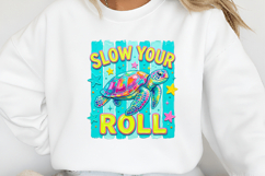 Preppy Slow Your Roll Turtle PNG Product Image 2