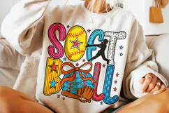 Preppy Softball PNG, Softball Mama PNG, Game Day Softball Product Image 3