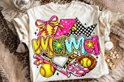 Softball Mama PNG, Game Day Softball PNG Sublimation, Sports Product Image 1