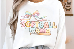 Preppy Softball Mama Sublimation ,Preppy Softball Mama PNG Product Image 1