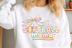 Preppy Softball Mama Sublimation ,Preppy Softball Mama PNG Product Image 2