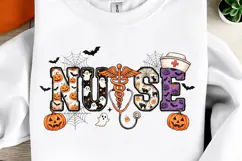 Retro Nurse Halloween png, Preppy Halloween Png Product Image 1