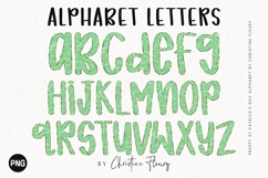 Glitter Preppy St Patricks Alpha PNG Clipart Product Image 2