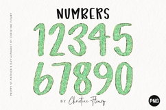 Glitter Preppy St Patricks Alpha PNG Clipart Product Image 3