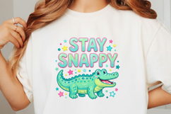 Preppy Stay Snappy Alligator PNG Product Image 3