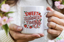 Preppy Strawberry Summer Vibes PNG Product Image 4