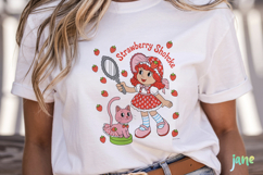 Preppy Strawberry Summer Vibes PNG Product Image 4