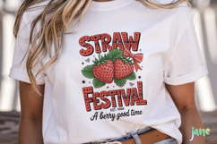 Preppy Strawberry Summer Vibes PNG Product Image 5