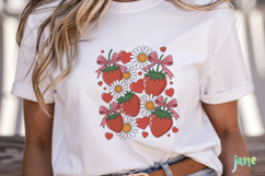 Preppy Strawberry Summer Vibes PNG Product Image 5