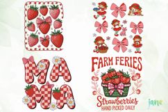 Preppy Strawberry Summer Vibes PNG Product Image 8