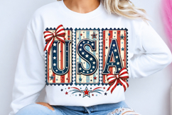 Preppy striped USA Png Product Image 2