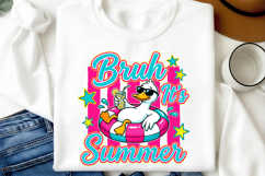 Preppy Summer Bruh Goose PNG Product Image 3