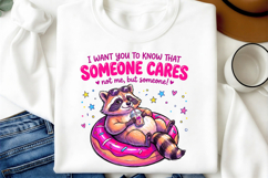Preppy Summer Bruh Raccoon PNG Product Image 3