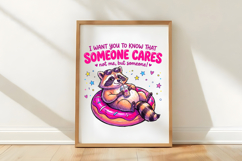 Preppy Summer Bruh Raccoon PNG Product Image 4