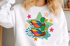 Preppy Summer Duck PNG Product Image 2