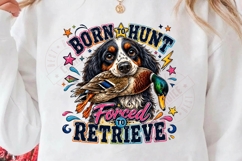 Preppy Summer Duck PNG Hunting Dog With Mallard Duck Lake Da Product Image 2