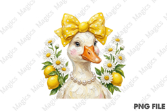 Preppy Summer Lemon Goose Png Product Image 1