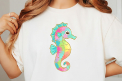 Preppy Summer Seahorse PNG Product Image 3