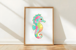 Preppy Summer Seahorse PNG Product Image 5