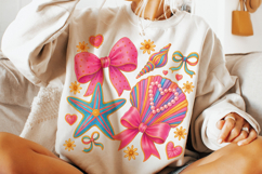 Seashell Coquette PNG, Beach Png, Summer Png, Starfish PNG Product Image 2