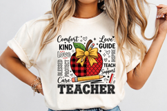 Preppy Teacher Coquette Bow Png, Teacher Summer Png Product Image 2