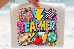 Preppy Teacher Png, Last Day Of School Png, Teacher Life Png Product Image 2