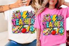Preppy Teacher Png, Last Day Of School Png, Teacher Life Png Product Image 4
