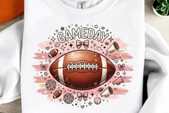 Preppy Textured Stripe Football PNG Product Image 1