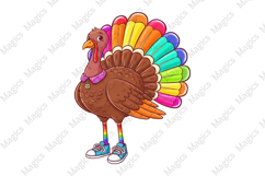 Preppy Thanksgiving Turkey Png Product Image 1
