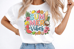 Preppy Tropical Summer Vibes PNG Product Image 1