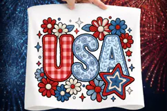 Preppy USA PNG, Coquette 4th of July Product Image 1