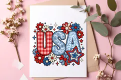 Preppy USA PNG, Coquette 4th of July Product Image 2