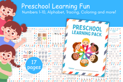 Preschool Learning Pack - 17 pages of fun learning Product Image 1