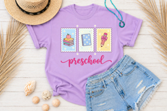 Preschool PNG, Retro School Stamp Sublimation Product Image 3