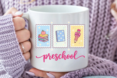 Preschool PNG, Retro School Stamp Sublimation Product Image 5