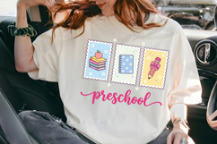 Preschool PNG, Retro School Stamp Sublimation Product Image 6