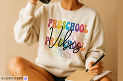 Preschool Vibes SVG Back to School Shirt Design for Teacher Product Image 3
