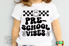 Preschool Vibes SVG - Back To School SVG - Pre Kinder PNG Product Image 1