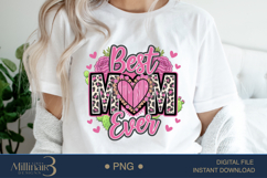 Best Mom Ever PNG ,Leopard Print Mother’s Day PNG Product Image 1