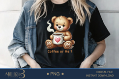 Coffee or Me PNG ,The Perfect Valentine&#039;s Day Design! Product Image 3
