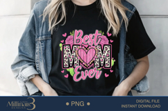 Best Mom Ever PNG ,Leopard Print Mother’s Day PNG Product Image 2