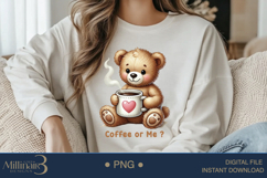 Coffee or Me PNG ,The Perfect Valentine&#039;s Day Design! Product Image 1